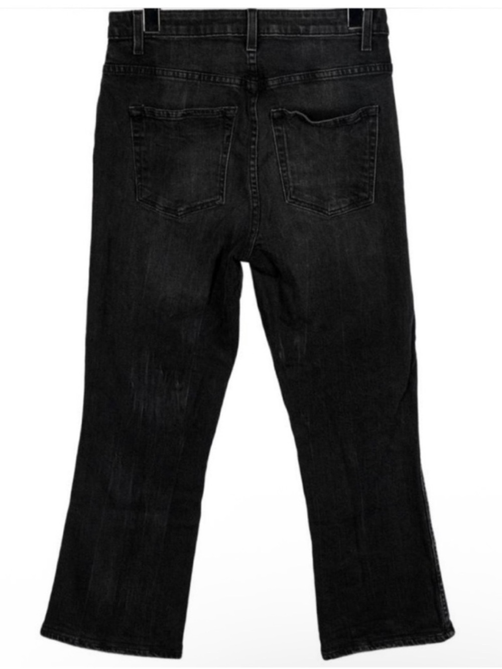 Khaite Benny Straight Leg Jeans Black Crop Ankle - Picture 4 of 7
